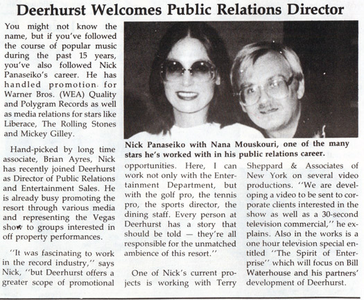 Deerhurst Welcomes Nick